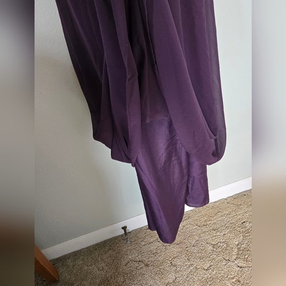 Bill Levkoff Purple Sample Gown Size 10 - Picture 7 of 10